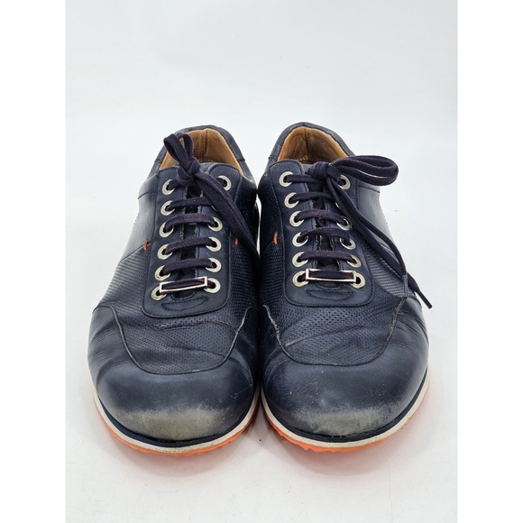 Men\'s Royal Albatross Spikeless Leather Blue Golf Shoes USA‎ 11 Made In Portugal main image 9